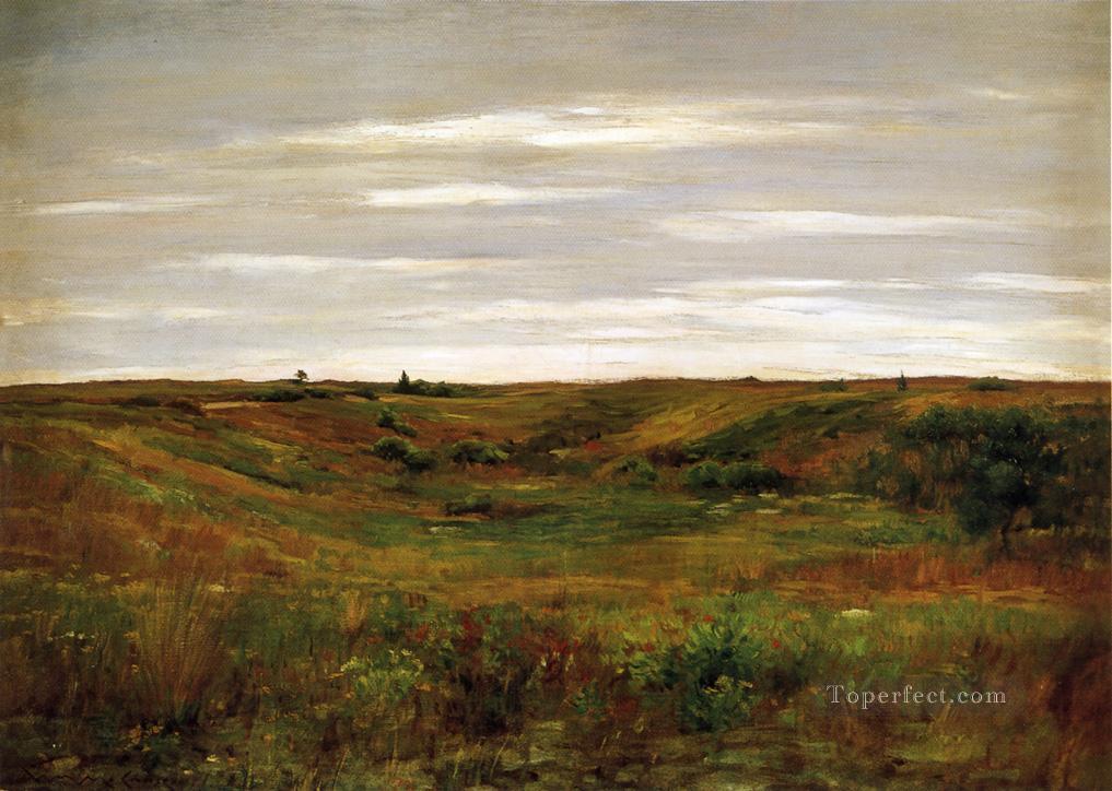 Landscape A Shinnecock Vale impressionism William Merritt Chase Oil Paintings